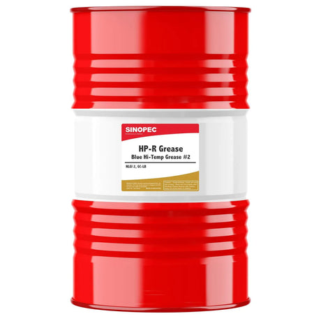 Front image of Sinopec HPR Grease Blue High Temp Grease NLGI 2 drum of  180 kg.