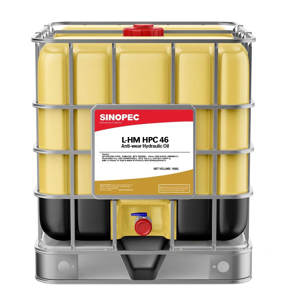Hydraulic 46 | 1000L | L-HM HPC Antiwear Oil ISO VG 46 - IBC