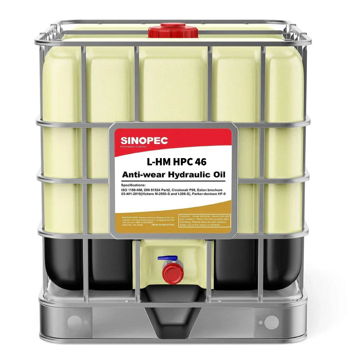 L-HM HPC ISO VG 46 Antiwear Hydraulic Oil 1000L IBC