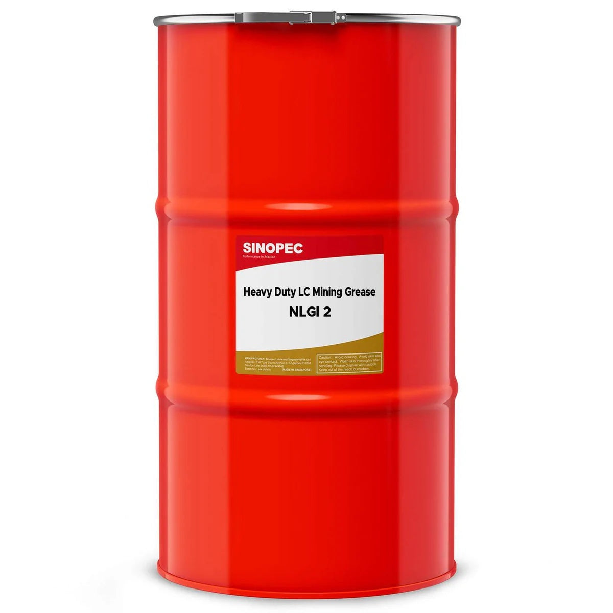 Front image of Sinopec Moly 5 EP2 Grease Heavy Duty LC Mining Grease NGLI2 keg of 54kg.