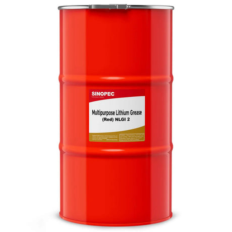 Front image of Sinopec Multipurpose Lithium Grease NLGI 2  red keg of 54 kgs.