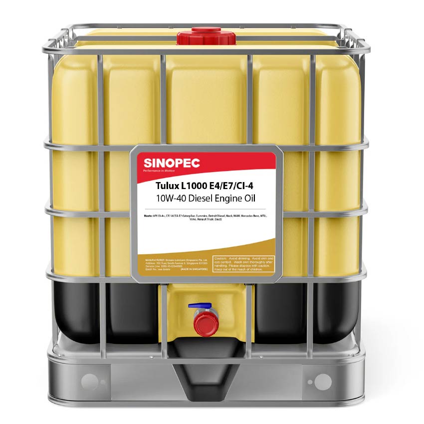 Tulux L1000 E7, CI-4 10W-40 Synthetic Diesel Engine Oil 1000L IBC